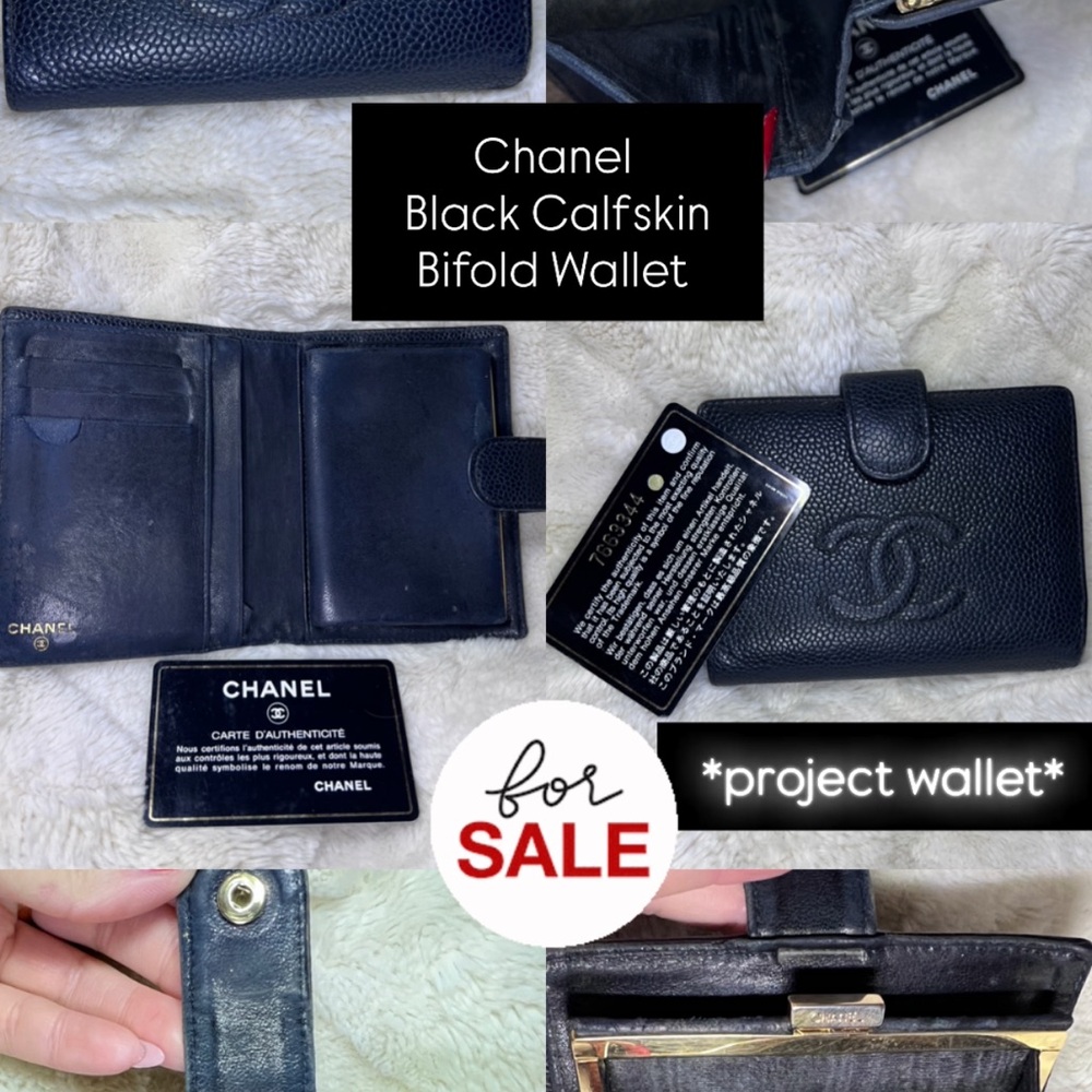 *PROJECT WALLET* Chanel Black Calfskin Bifold Wallet